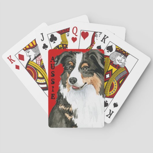 Aussie-kleurenblok Speelkaarten (Achterkant)