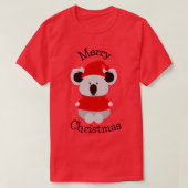 Aussie Koala Kerstmis T-shirt (Design voorkant)
