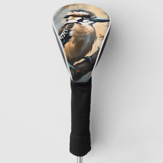 Aussie Kookaburra olieverf, Golfheadcover (Voorkant)