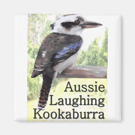 Aussie Laughing Kookaburra Magneet (Voorkant)