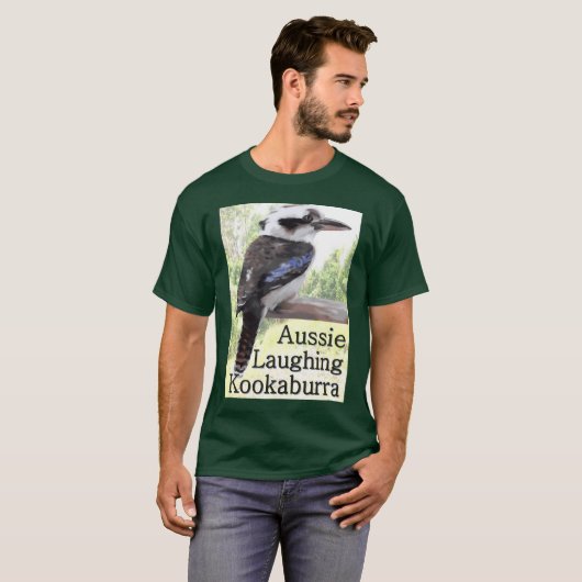 Aussie Laughing Kookaburra T-shirt (Voorkant volledig)