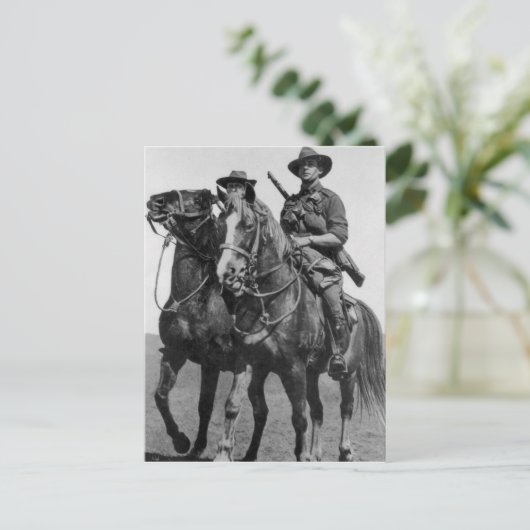 Aussie licht paard briefkaart (Staand voorkant)