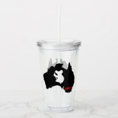 Aussie Love Koala Black Acryl Drinkbeker (Voorkant)