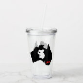 Aussie Love Koala Black Acryl Drinkbeker (Achterkant)