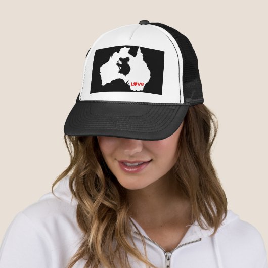 Aussie Love Koala Wit Trucker Pet (In situ)