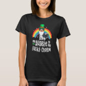 Aussie Lucky Charm St Patricks Day Dog Australian  T-shirt (Voorkant)