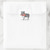 AUSSIE-M Australian Shepherd Vierkante Sticker (Tas)