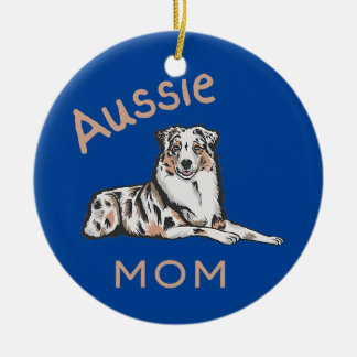 Aussie Ma Australian Shepherd Aussie Dog Keramisch Ornament