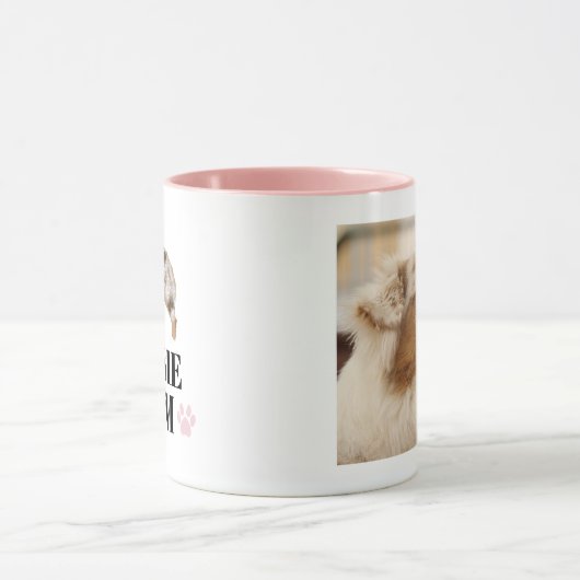 Aussie Mam Rood Geppersonaliseerd met foto Mok (Midden)