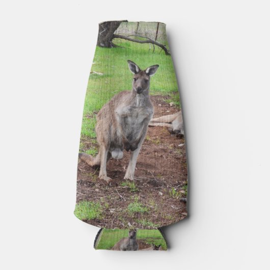 Aussie Mannelijke Kangoeroe, Flesjeskoeler (Voorkant)