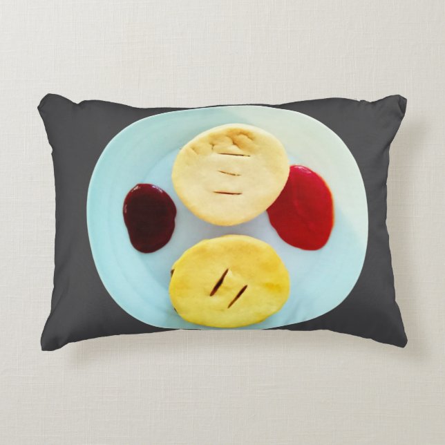 Aussie Meat Pie Brushed Polyester Pillow Accent Kussen (Voorkant)