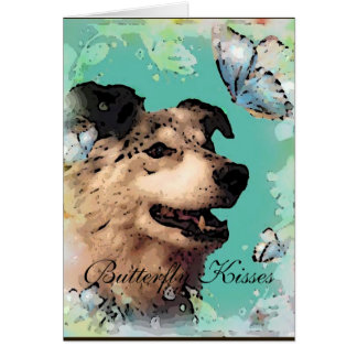 Aussie Mix Butterfly Kisses Card