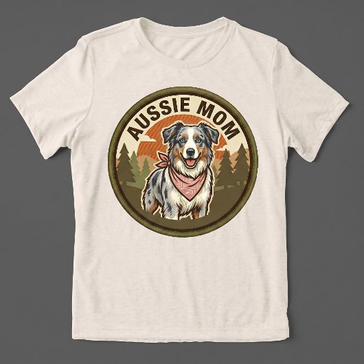 Aussie Moeder T-shirt | Australian Shepherd Moeder