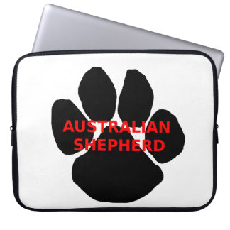 aussie name paw laptop sleeve