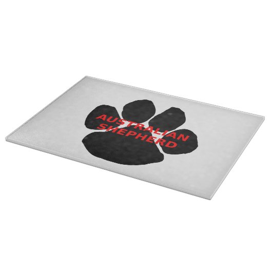 aussie name paw snijplank (Hoek)