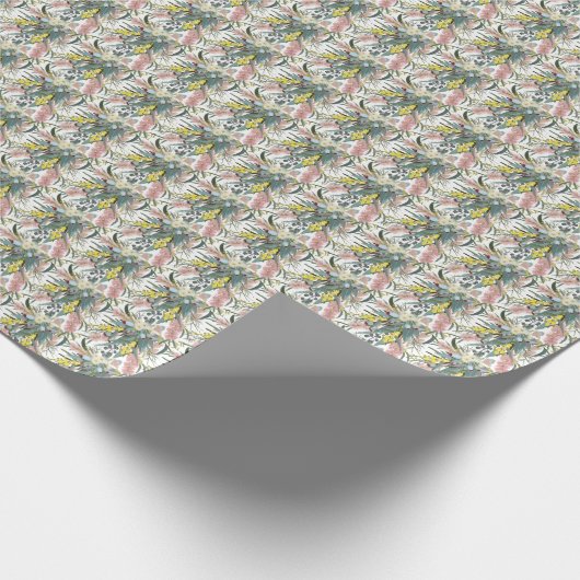 Aussie Native Struik Blooms Cadeaupapier (Hoek)