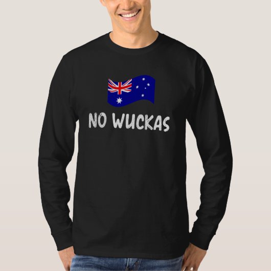 Aussie no wuckas lingo worries none Australia T-shirt (Voorkant)