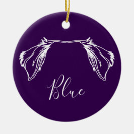 Aussie Ornament (Paw Prints)