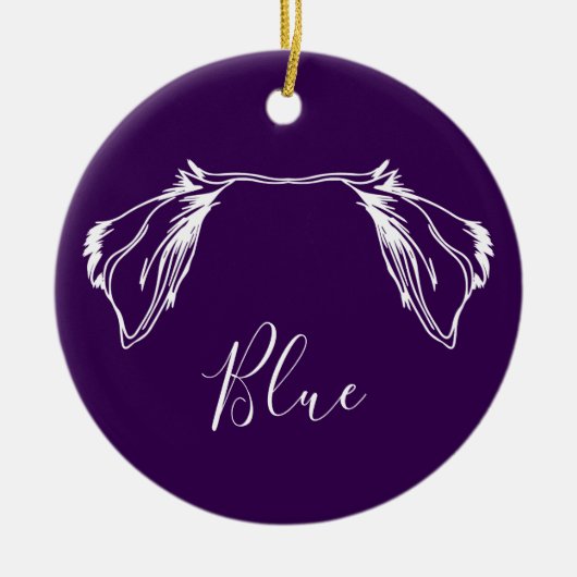 Aussie Ornament (Paw Prints) (Voorkant)