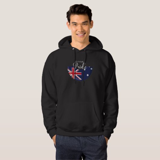 Aussie Pride Pullover: Hart van de natie Hoodie (Voorkant volledig)