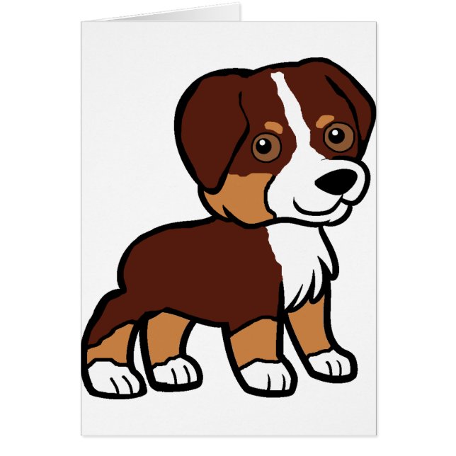 aussie red tri cartoon (Voorkant)