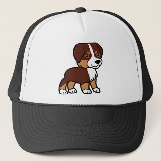 aussie red tri cartoon trucker pet (Voorkant)