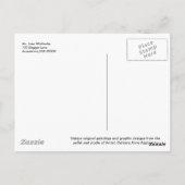Aussie Red Tri Puppy Krijg Goed Briefkaart (Achterkant)