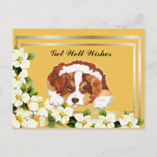 Aussie Red Tri Puppy Krijg Goed Briefkaart