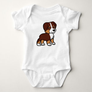 aussie rode tri cartoon romper