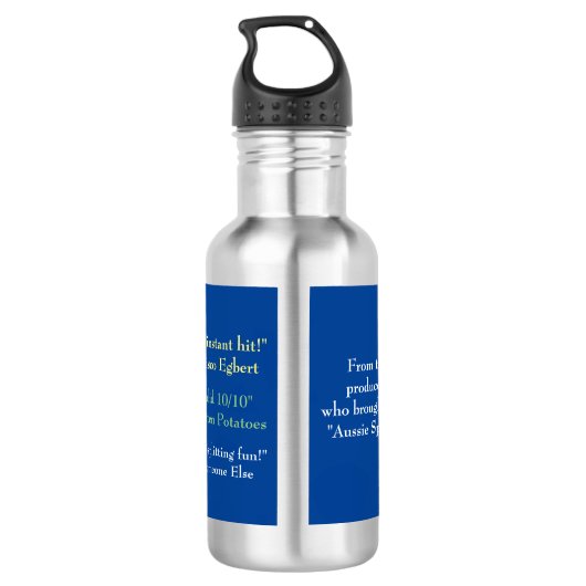 Aussie Ruimte- Waterfles (Achterkant)