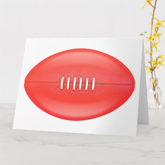 Aussie Rules Ball Kaart (Gele Bloem)