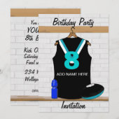 Aussie Rules Jersey Birthday - uitnodiging (Voorkant / Achterkant)