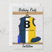 Aussie Rules Jersey Birthday - uitnodiging (Voorkant)