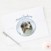 Aussie Seasons Groeten Ronde Sticker (Envelop)