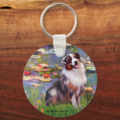 Aussie Shep 1 - Lilies #2 Sleutelhanger (Voorkant)