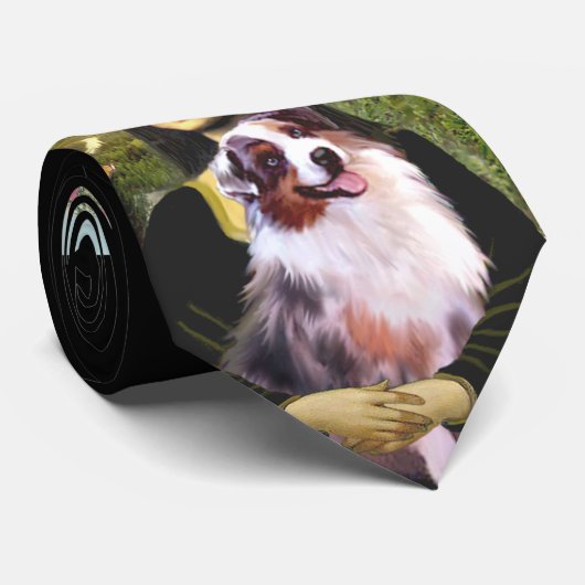 Aussie Shep 1 - Mona Lisa Stropdas (Opgerold)
