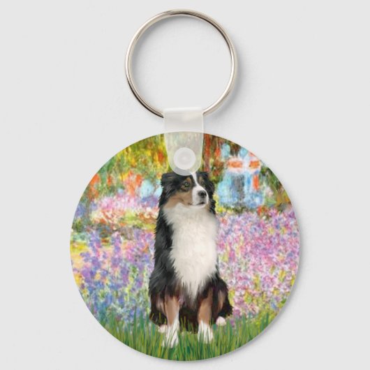 Aussie Shep 2 - Tuin Sleutelhanger (Voorkant)