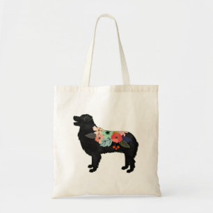 Aussie Shepherd Hondenras Bohemian Floral Saddle Tote Bag