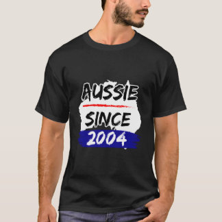 Aussie Since 2004 Australia Map T-shirt