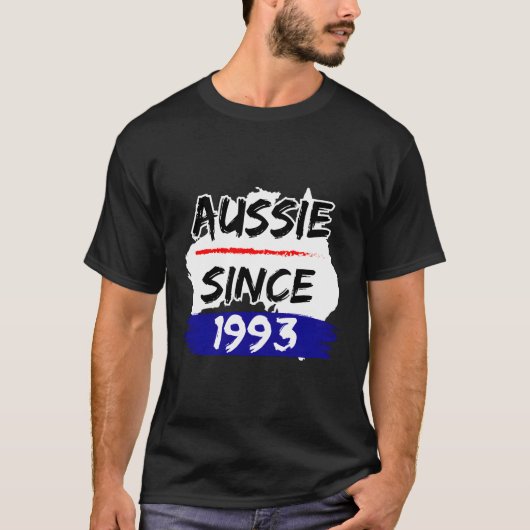 Aussie Sinds 1993 Australië Kaart T-shirt (Voorkant)