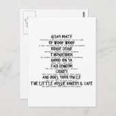 Aussie Slang Briefkaart (Voorkant / Achterkant)
