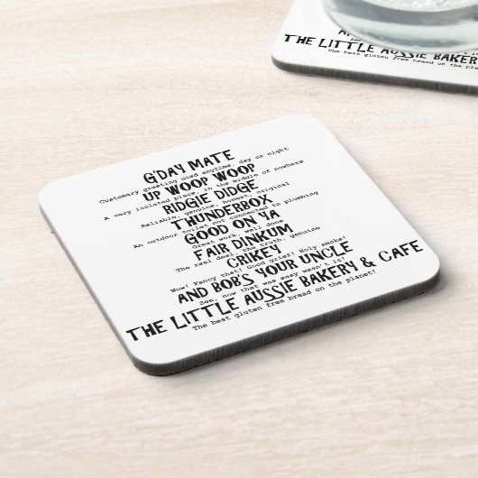 Aussie Slang Onderzetter (Linkerzijde)