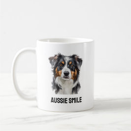 Aussie Smile Mok - Happy Australian Shepherd Gift