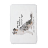 Aussie tegen Wife Bath Mat (Voorkant Verticaal)