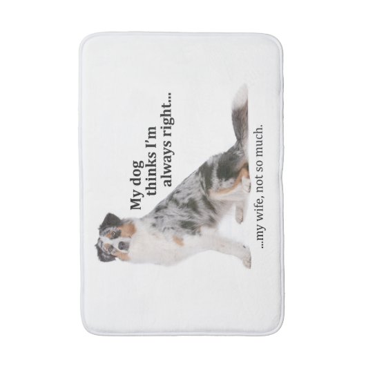 Aussie tegen Wife Bath Mat (Voorkant Verticaal)