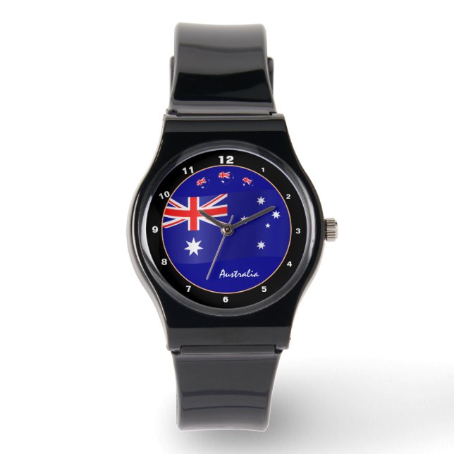 Aussie Time & Australian Flag / Australië Horloge (Voorkant)