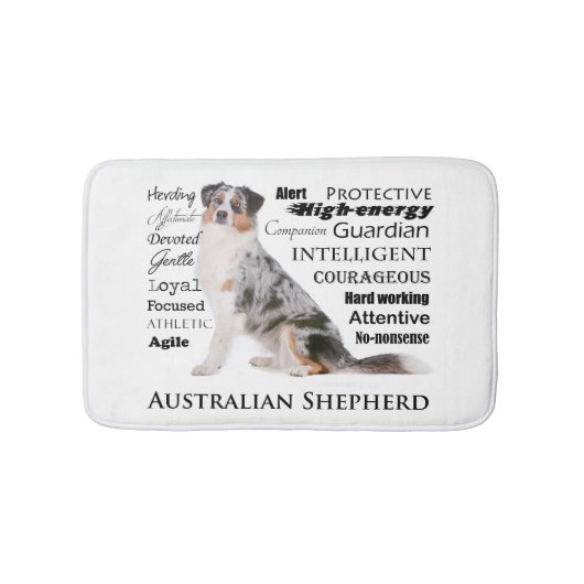 Aussie Traits Bath Mat (Voorkant)