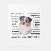Aussie Traits Fleece Blanket (Voorkant)
