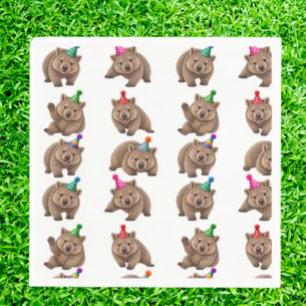 Aussie Verjaardagsfeestje Wombats Servet