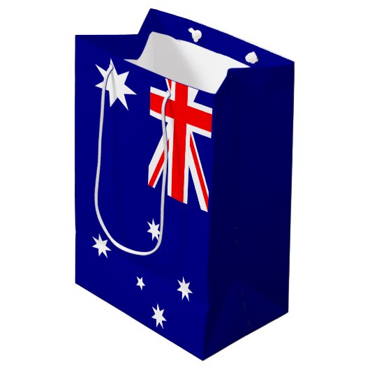 Aussie vlag medium cadeauzakje (Voorkant Gekanteld)